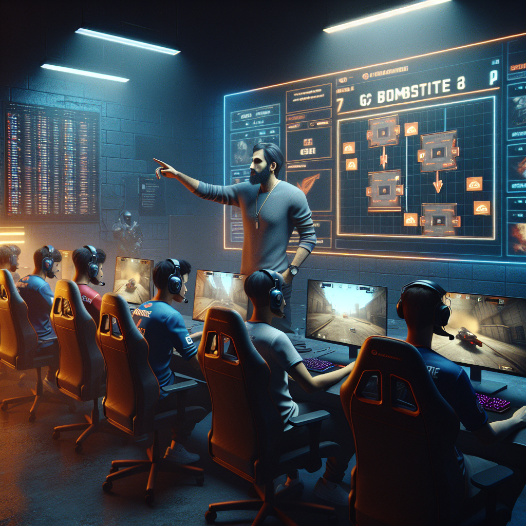 CS2 teams preparing with coach, analyzing recent matches and updating tournament rosters